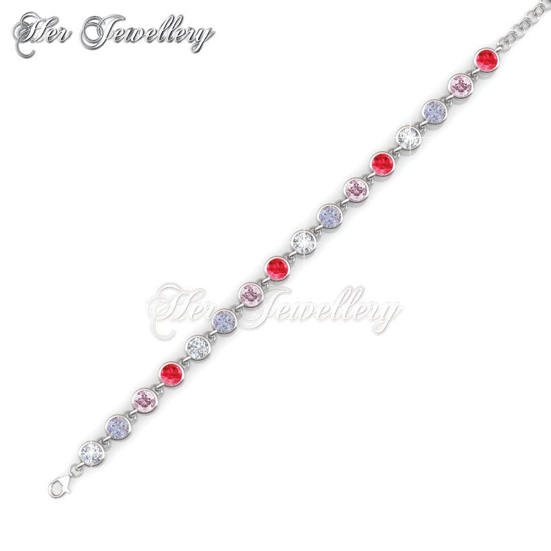 Swarovski Crystals Colorful Bracelet - Her Jewellery