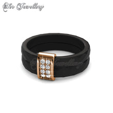 Swarovski Crystals Dual Ceramic Ring - Her Jewellery
