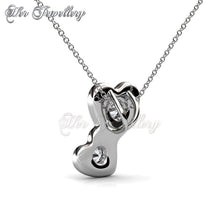 Swarovski Crystals Double Love Pendant - Her Jewellery