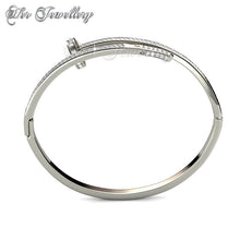 Swarovski Crystals Knotty Nail Crystal Bangle - Her Jewellery