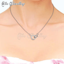 Swarovski Crystals Two Round Pendant - Her Jewellery