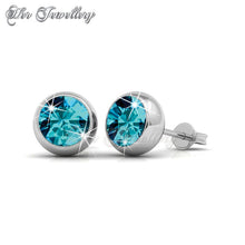 Swarovski Crystals 7 Days Moon Earrings‏ Set - Her Jewellery