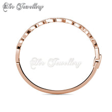 Swarovski Crystals Braided Bangle - Her Jewellery