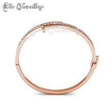 Swarovski Crystals Knotty Nail Bangle - Her Jewellery