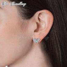 Swarovski Crystals Butterfly Earrings‏ - Her Jewellery