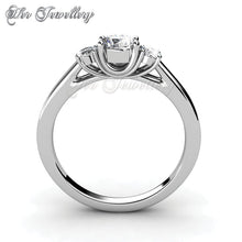 Swarovski Crystals Tri Ring - Her Jewellery