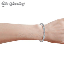 Swarovski Crystals Glamour Bangle‏ - Her Jewellery