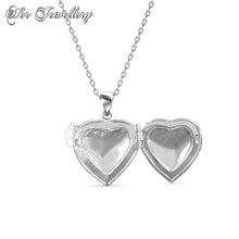 Swarovski Crystals Love Locket Pendant - Her Jewellery
