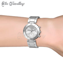 Swarovski Crystals Sporty Metallic Watch - Her Jewellery