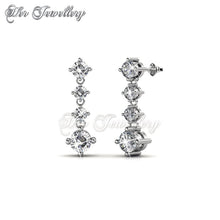 Swarovski Crystals 5 Days Earrings Set - Her Jewellery