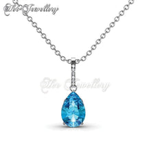 Swarovski Crystals Dew Drop Pendant - Her Jewellery