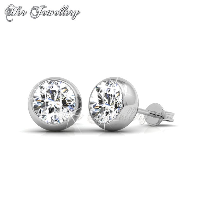 Swarovski Crystals 7 Days Moon Earrings‏ Set - Her Jewellery