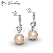 Swarovski Crystals Sophie Pearl Earrings Set - Her Jewellery