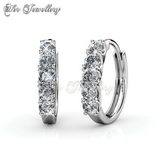 Swarovski Crystals 5 Days Earrings Set - Her Jewellery