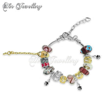 Swarovski Crystals Roman Charm Bracelet - Her Jewellery
