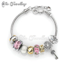 Swarovski Crystals Princess Charm Bracelet - Her Jewellery