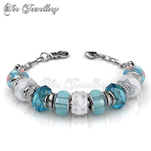 Swarovski Crystals Charm Bracelet Combo Set - Her Jewellery