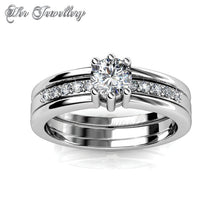 Swarovski Crystals Double Ring (3 Styled) - Her Jewellery