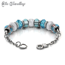 Swarovski Crystals Charm Bracelet Combo Set - Her Jewellery