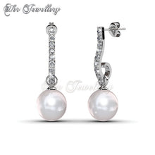 Swarovski Crystals Sophie Pearl Earrings Set - Her Jewellery