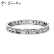 Swarovski Crystals Glamour Lock Bangle - Her Jewellery