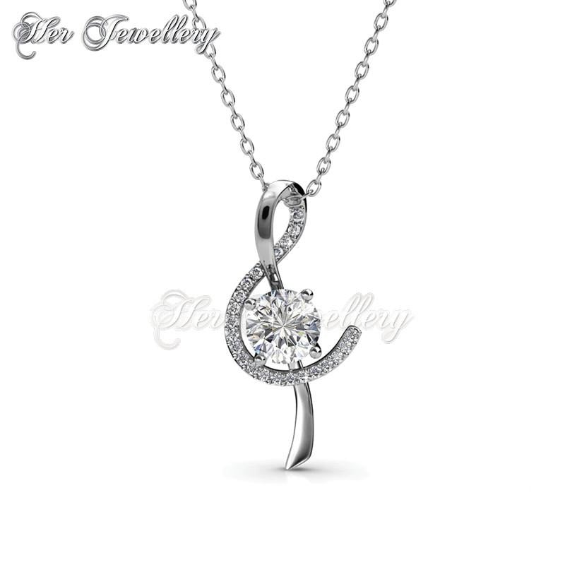 Swarovski Crystals Musical Pendant - Her Jewellery