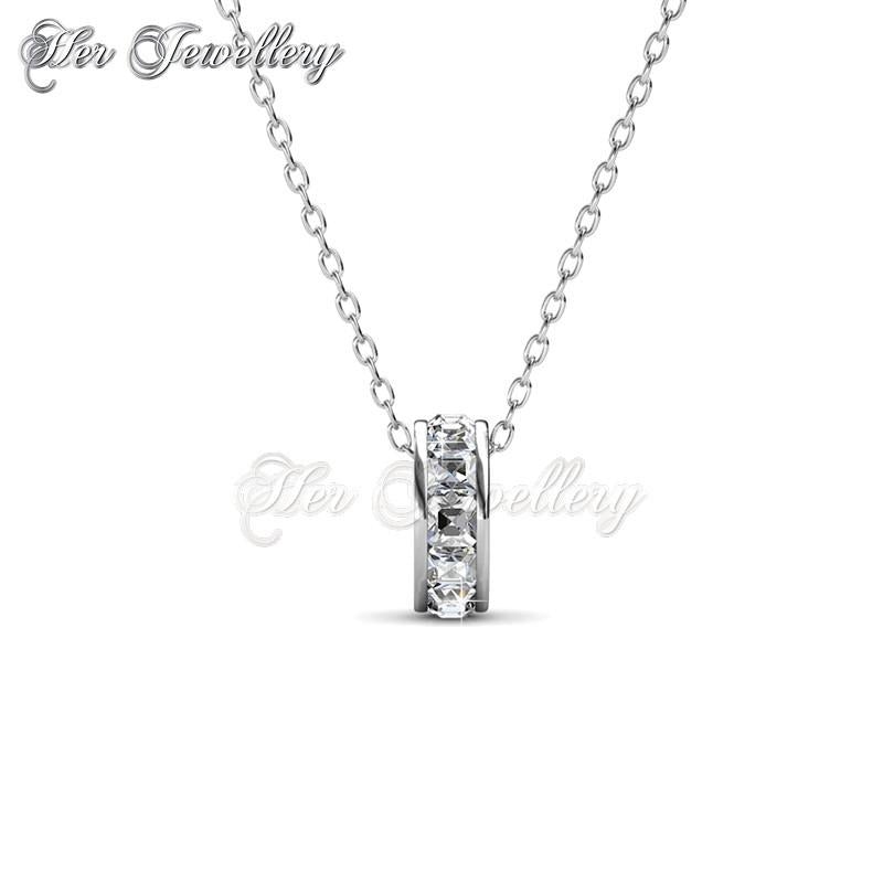 Swarovski Crystals Square Roller Pendant - Her Jewellery