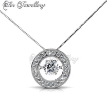 Swarovski Crystals Twinkle Round Pendant‏ - Her Jewellery