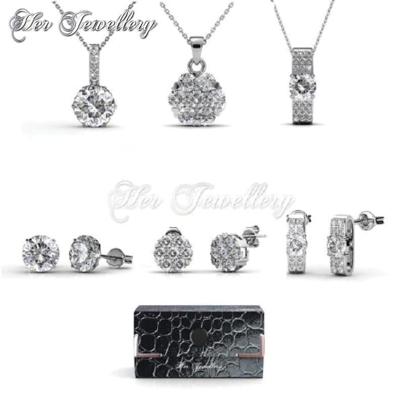 Swarovski Crystals Elegant Travel Set‏ - Her Jewellery