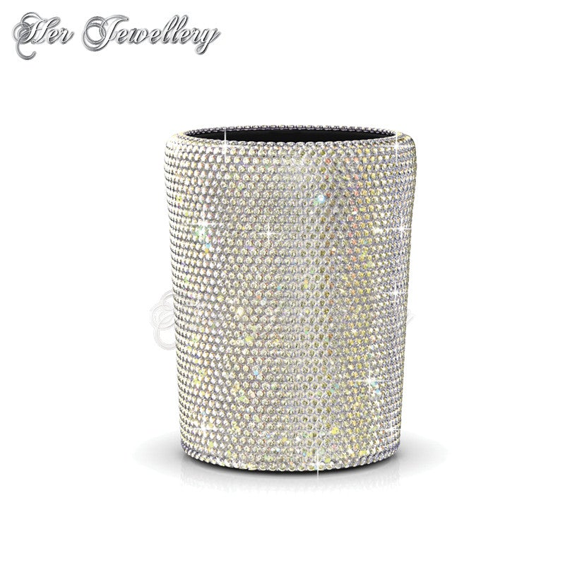 Swarovski Crystals Glitter Pen Holder (Round) - Her Jewellery