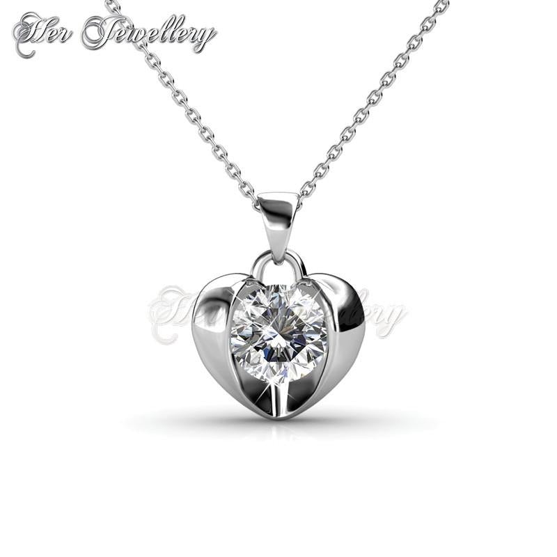 Swarovski Crystals Simply Love Pendant - Her Jewellery