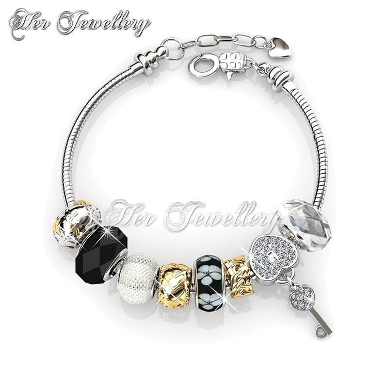 Swarovski Crystals Princess Charm Bracelet - Her Jewellery