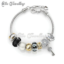 Swarovski Crystals Princess Charm Bracelet - Her Jewellery