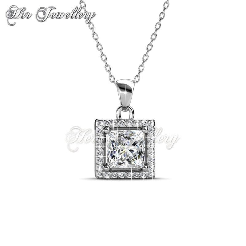 Swarovski Crystals Squarish Pendant - Her Jewellery