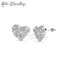 Swarovski Crystals Happy Love Earrings - Her Jewellery