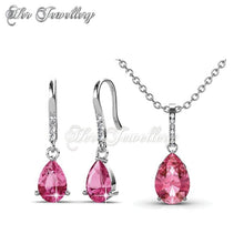 Swarovski Crystals Dew Drop Set - Her Jewellery