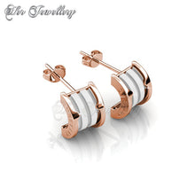 Swarovski Crystals Destiny Ceramic Earrings - Her Jewellery