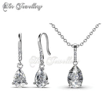 Swarovski Crystals Dew Drop Set - Her Jewellery