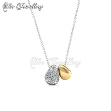 Swarovski Crystals Lucky Bean Pendant‏ - Her Jewellery