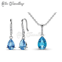Swarovski Crystals Dew Drop Set - Her Jewellery
