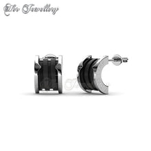 Swarovski Crystals Destiny Ceramic Earrings - Her Jewellery