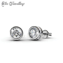 Swarovski Crystals Glam Solitaire Earrings‏ - Her Jewellery