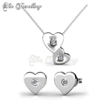 Swarovski Crystals Double Love Set - Her Jewellery