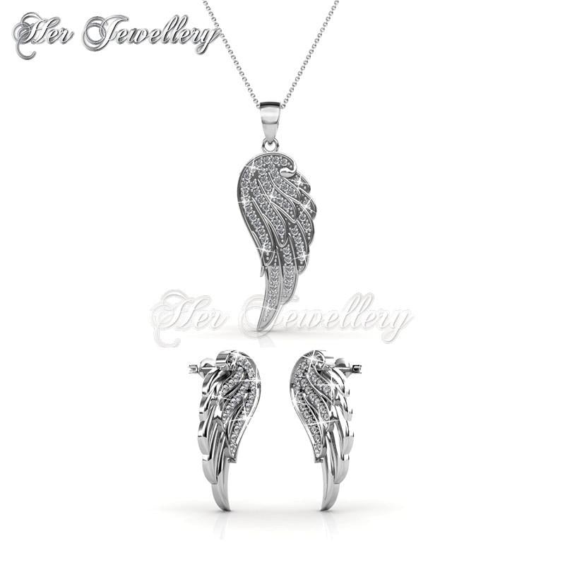 Swarovski Crystals Angel Wing Set - Her Jewellery