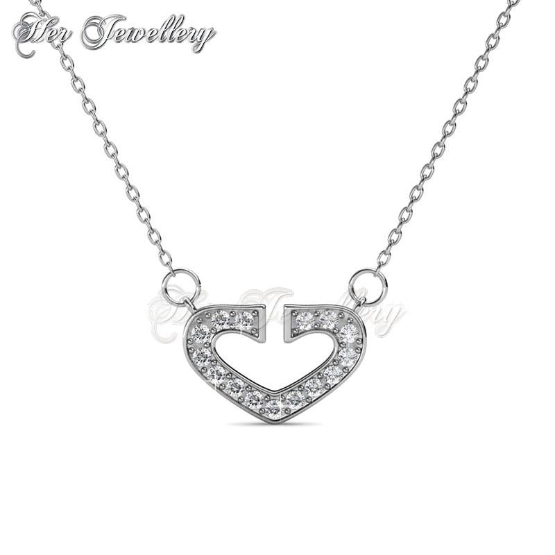 Swarovski Crystals Hearty Pendant - Her Jewellery