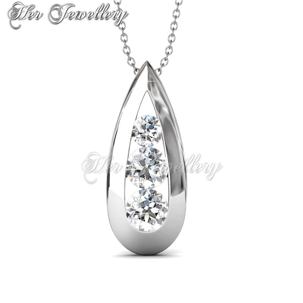 Swarovski Crystals Teardrop Pendant - Her Jewellery