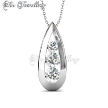 Swarovski Crystals Teardrop Pendant - Her Jewellery