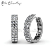 Swarovski Crystals Glamour Ring Earrings‏ - Her Jewellery