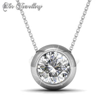 Swarovski Crystals Moon Pendant - Her Jewellery