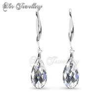 Swarovski Crystals Droplet Hook Earrings‏ - Her Jewellery